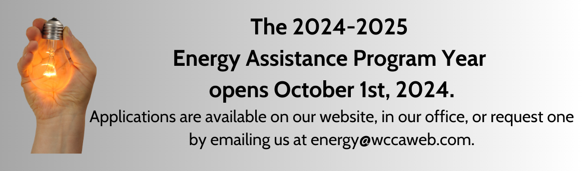 Energy Assistance progam year ended May 31st.